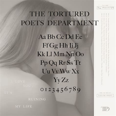 tortured poets department font